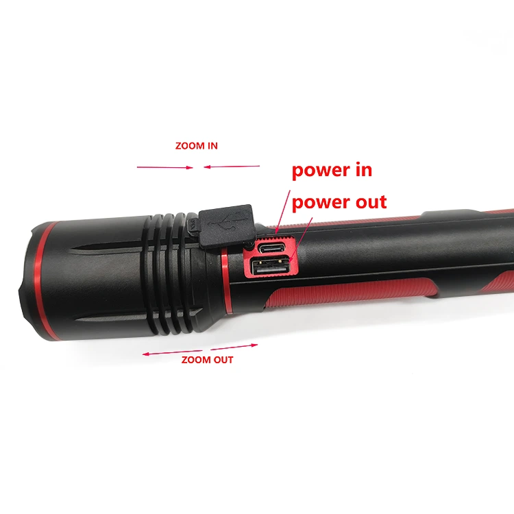 High-Power rechargeable 2500 Lumen Flashlight
